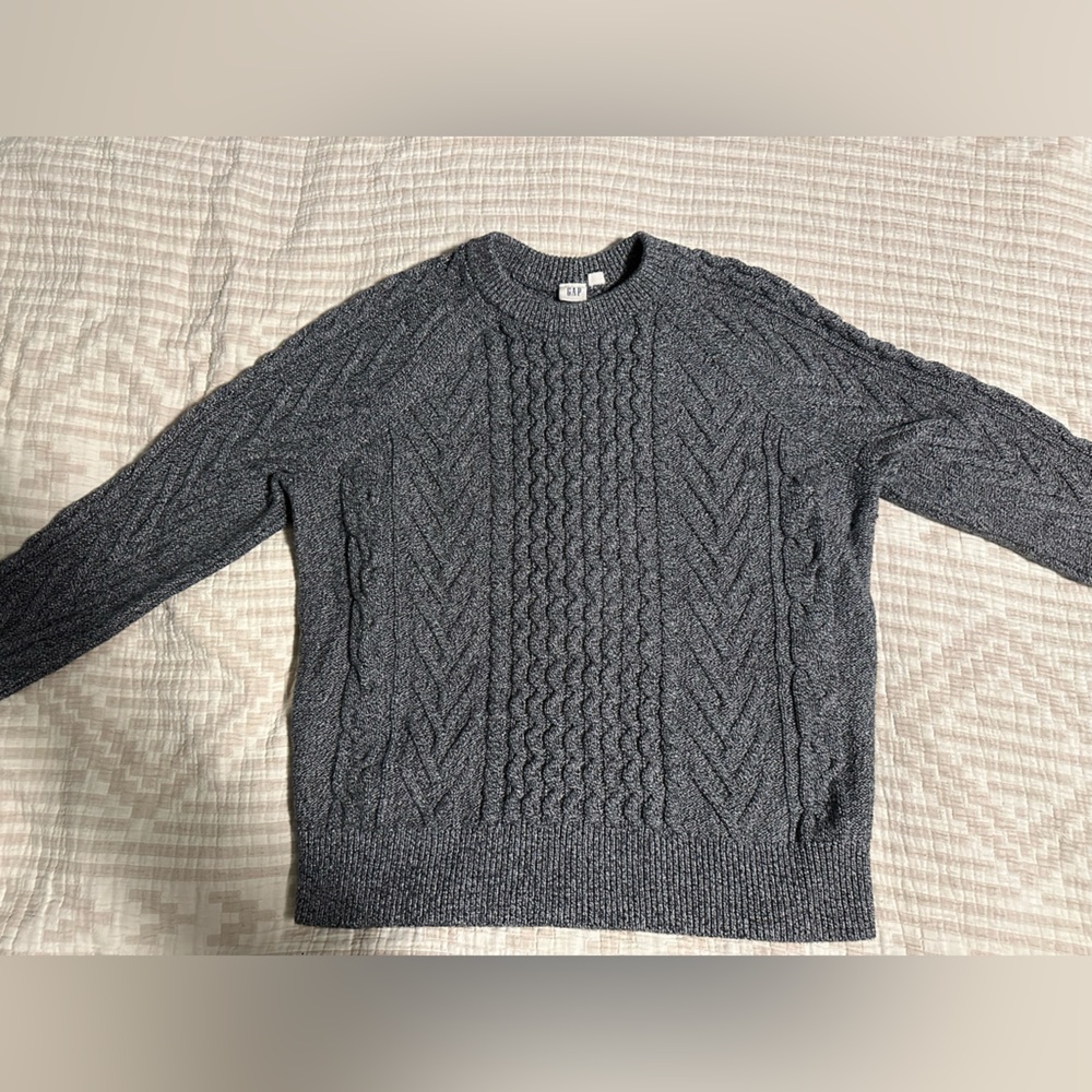 Gap Gray Mark Crewneck Sweater Like New